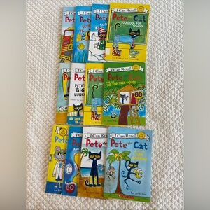 Lot of 12 Pete The Cat I Can Read Books by James Dean Collection Paperback